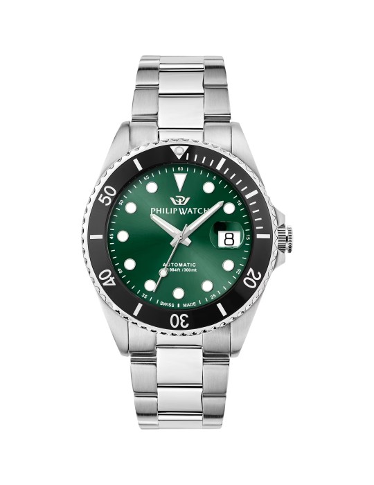 Orologio Philip Watch - Caribe Diving Automatico 42mm Verde Nero - 0