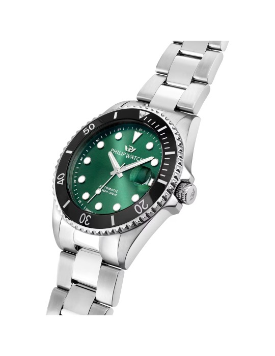 Orologio Philip Watch - Caribe Diving Automatico 42mm Verde Nero - 0