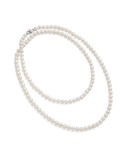 Collana Miluna - con Perle Vere 6-6,5mm e Chiusura in Oro Bianco 18 Carati - PCL6683