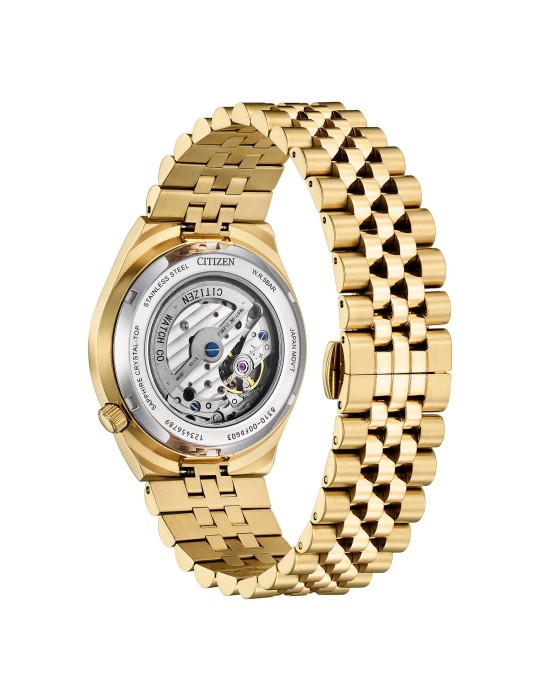 Orologio Citizen - Tsuyosa 60 Automatico Tempo e Data 40mm Rose Gold Blu - 0