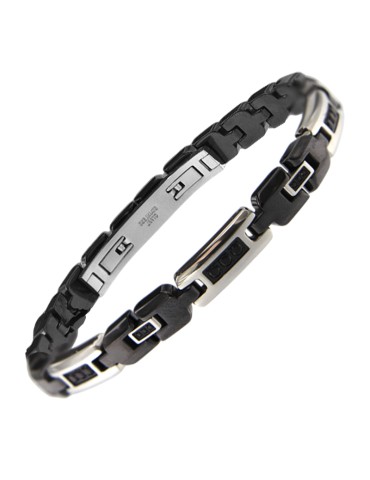 Bracciale Zancan - Ceramitek - Acciaio - Ceramica Nera-Spinelli-EHB436