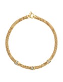 Collana Bronzallure - Maglia Popcorn Gold-Cubic Zirconia-WSBZ02469Y.YG