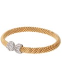 Bracciale Bronzallure-Maglia Popcorn Gold-Cubic Zirconia-WSBZ02493Y.WR