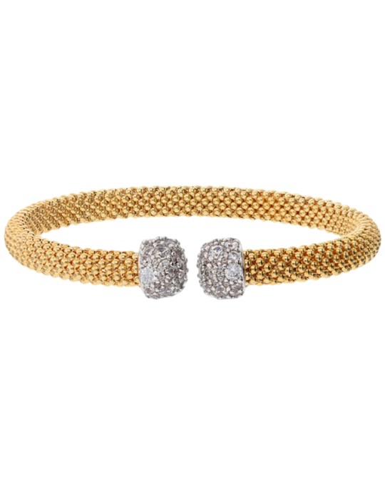 Bracciale Bronzallure-Maglia Popcorn Gold-Cubic Zirconia-WSBZ02493Y.WR