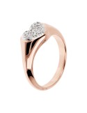 Anello Bronzallure - Rosato - Cuore - Cubic Zirconia - WSBZ02008. W-10