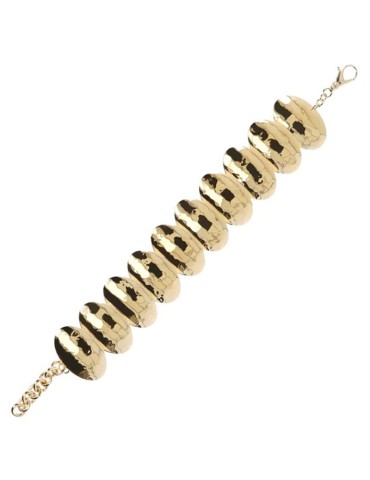 Etrusca Bracelet - Gold - Oval Elements-Size Small-WSET00324.YG-SM