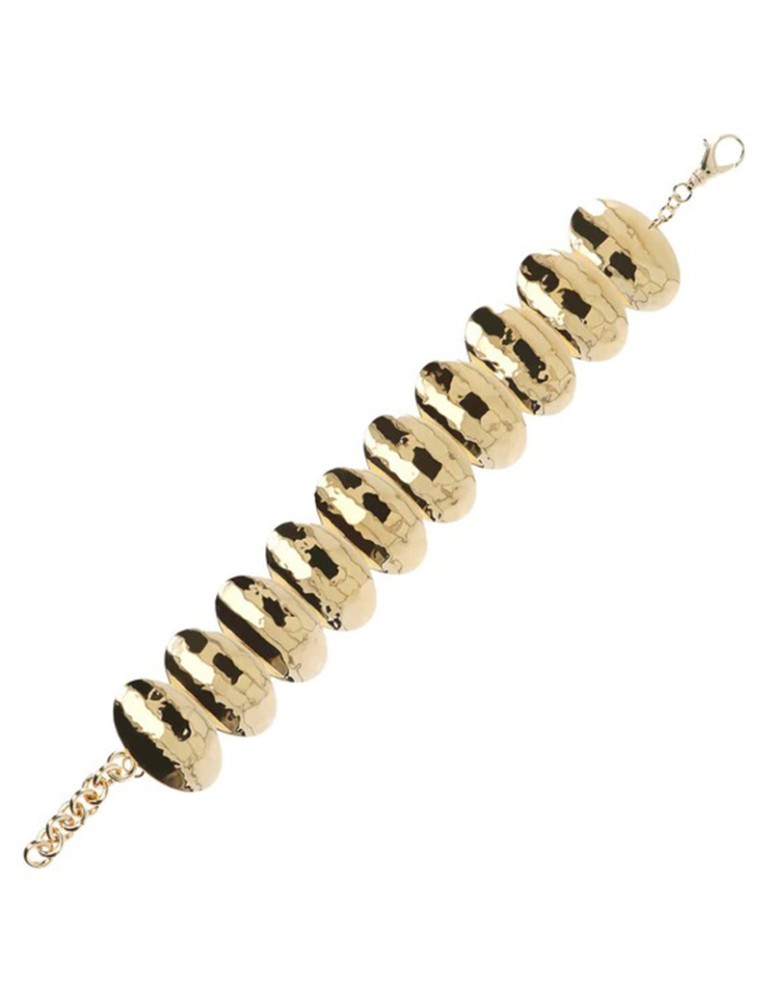 Etrusca Bracelet - Gold - Oval Elements-Size Small-WSET00324.YG-SM