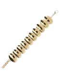 Etrusca Bracelet - Gold - Oval Elements-Size Small-WSET00324.YG-SM