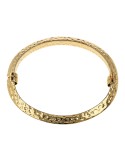 Etruscan Bracelet - Rigid - Golden-Hammered Surface-WSET00811.YG