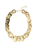 Collana Etrusca - Itaca - Gold -Maglie a Disco Martellate-WSET00860.YG
