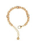 Bracciale Etrusca - Catena Bizantina - Rondelle - WSET00872.YG