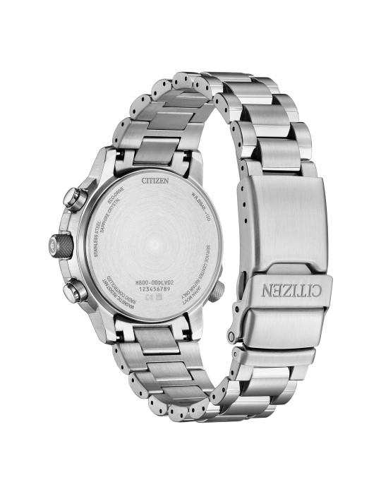 Orologio Citizen Eco-Drive - Radiocontrollato Crono Pilot Acciaio 41mm Blu - AT8300-58L
