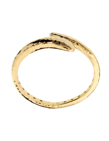 Bracciale Etrusca -Dorato-Contrariè-Superficie Martellata-WSET00887.YG 2