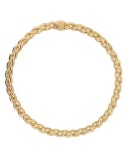 Collana Etrusca - Dorata - Maglia Tubogas ad Intreccio - WSET00888.YG