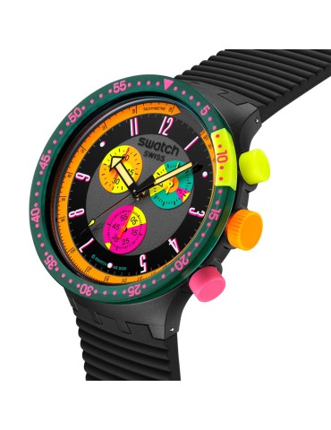Swatch Watch - Chronograph - Black - 47mm - Multicolor - SB02B104 2