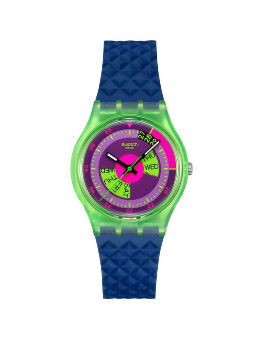Orologio Swatch - Tempo e Data - Blu - 34mm - Multicolore - SO28G704