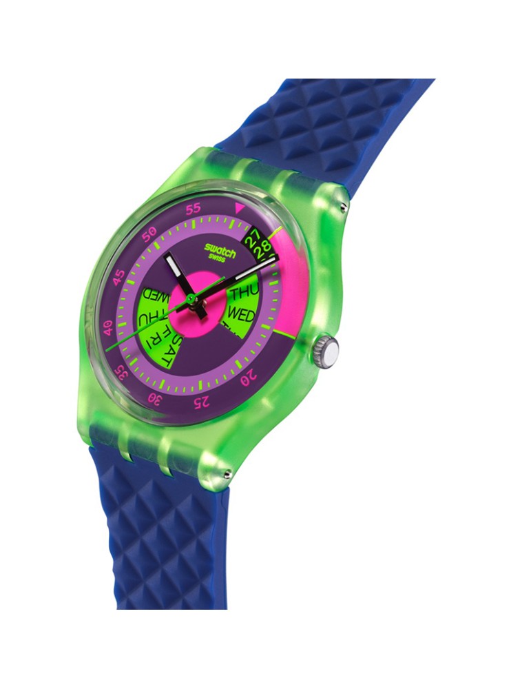 Orologio Swatch - Tempo e Data - Blu - 34mm - Multicolore - SO28G704