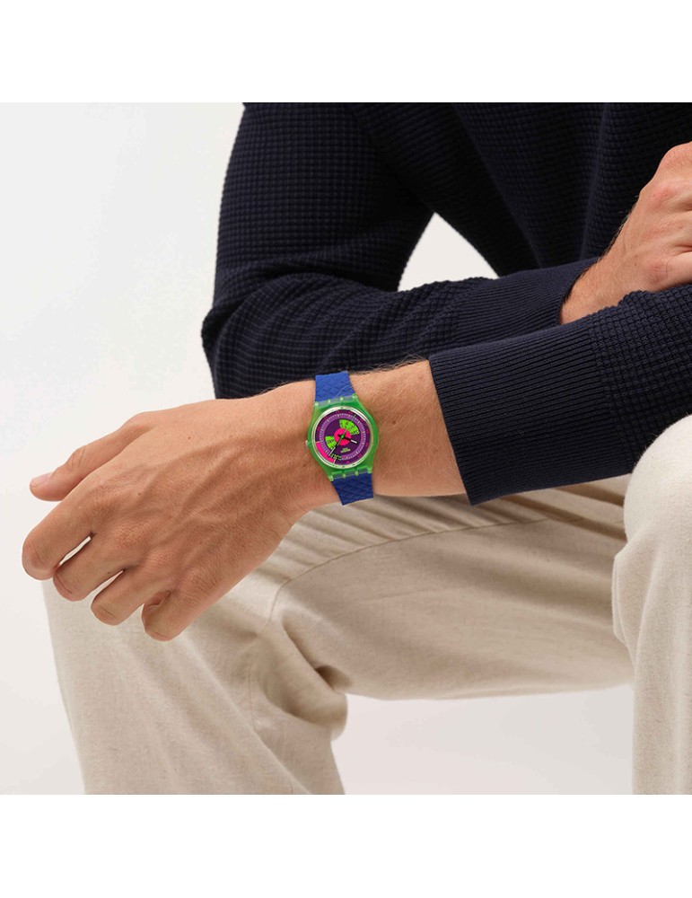 Swatch Watch - Time & Date - Blue - 34mm - Multicolor - SO28G704