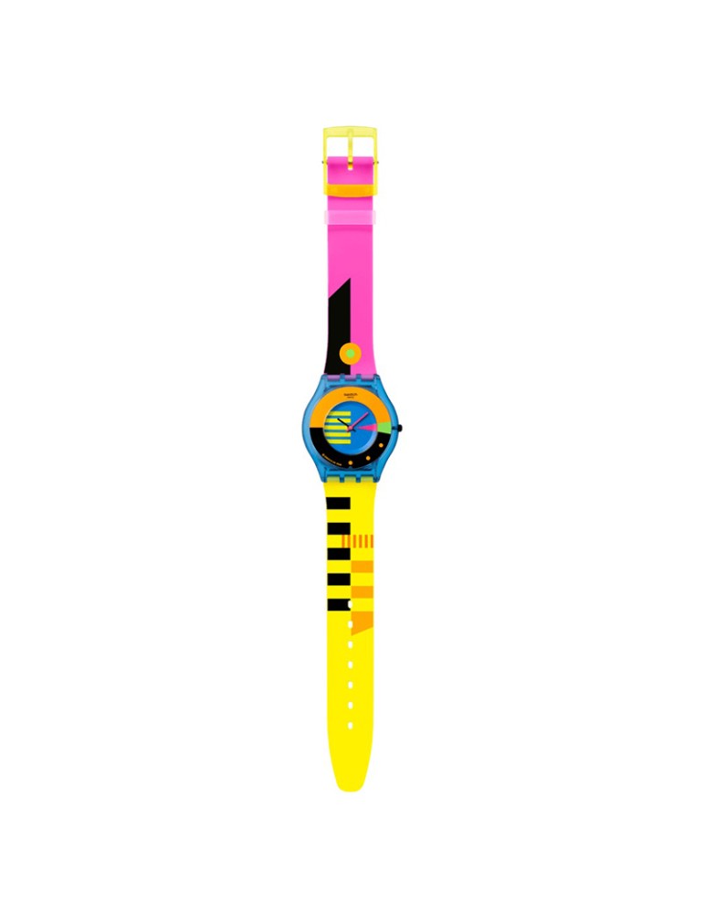 Orologio Swatch - Neon Flumotions-Solo Tempo-34mm-Multicolore-SS08S101