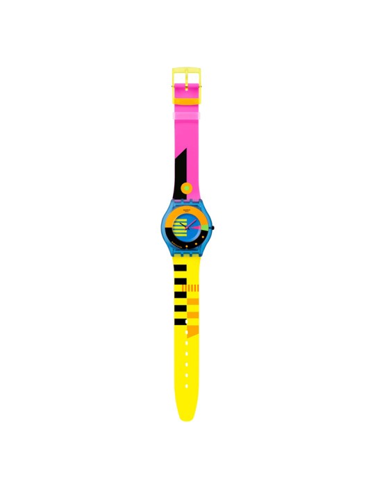 Orologio Swatch - Neon Flumotions-Solo Tempo-34mm-Multicolore-SS08S101