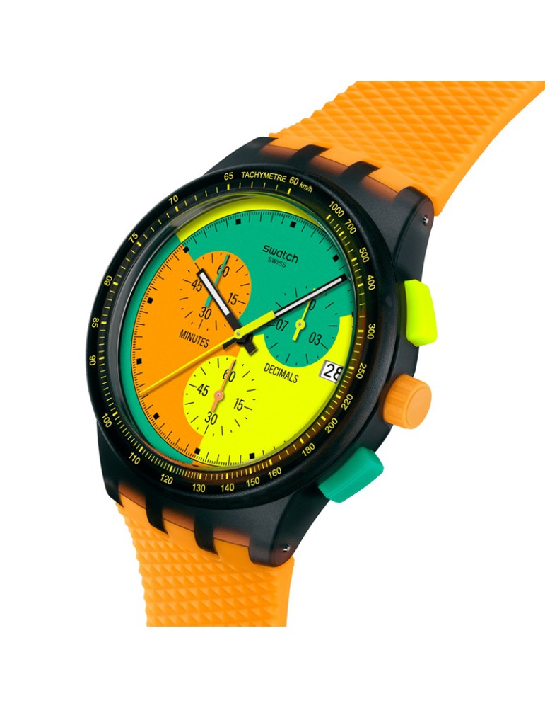 Swatch Watch - Chronograph - Orange - 42mm - Multicolor -SUSB422