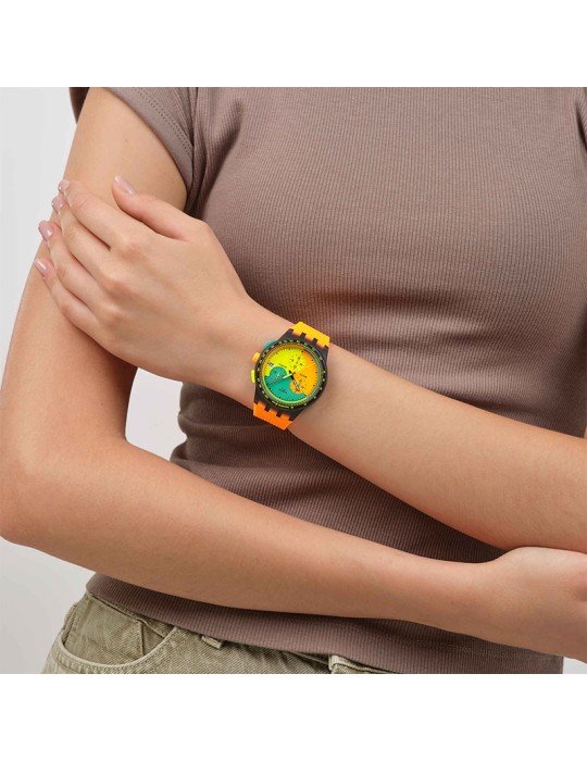Orologio Swatch - Cronografo - Arancione - 42mm - Multicolore -SUSB422