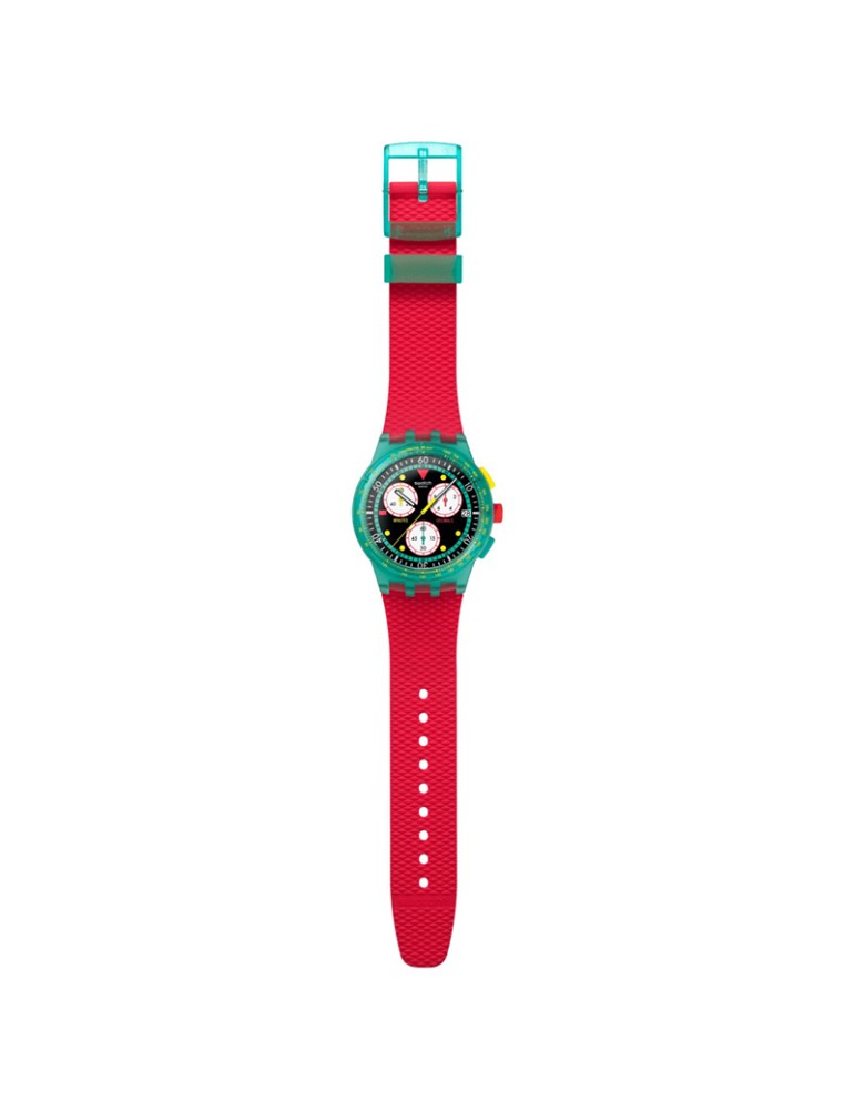 Orologio Swatch - Cronografo - Rosso - 42mm - Verde - SUSG409