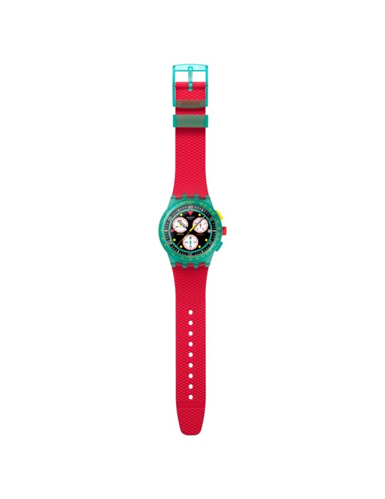 Orologio Swatch - Cronografo - Rosso - 42mm - Verde - SUSG409