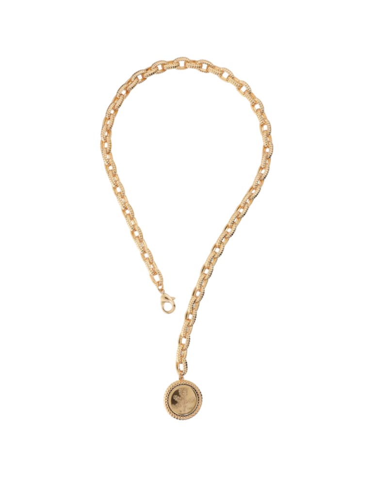 Donna Fantastico Collana Oro Metallo Catena Maglie Argento Triangolo Ciondolo Donna Fantastico Collana Oro Metallo Catena Maglie Argento Triangolo Ciondolo