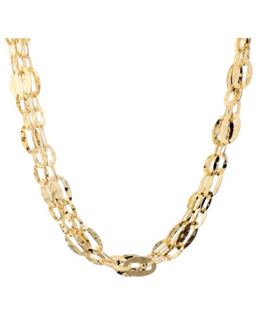 Collana Etrusca-Luce Mediterranea-Dorata-Catene Intrecciate-WSET00906.YG