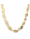 Collana Etrusca-Luce Mediterranea-Dorata-Catene Intrecciate-WSET00906.YG