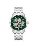 Bulova Watch - Sutton Skeleton Mechanical Automatic 40mm Green - 0