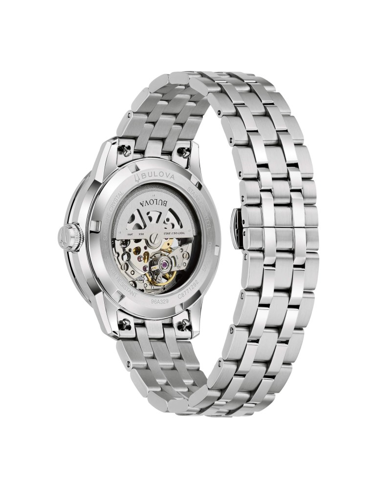 Orologio Bulova - Sutton Skeleton Meccanico Automatico 40mm Verde - 96A329