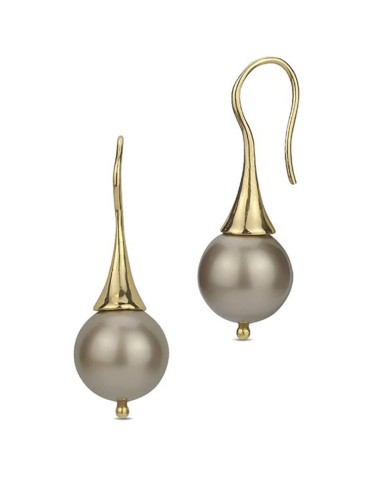 Orecchini Boccadamo - Argento 925% Dorato -Perle color Platinum-OR794D