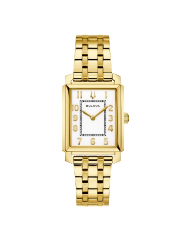 Bulova Women's Watch - Sutton Tank Quartz 25mm White Gold - 0