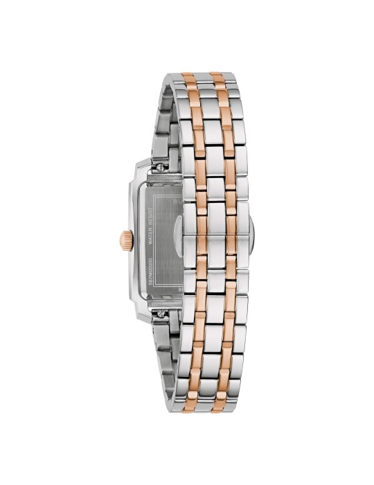 Bulova Women's Watch - Sutton Tank Quartz 25mm Rose Silver - 0