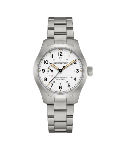 Hamilton Watch - Khaki Field Mechanical Power Reserve 40mm White - 0