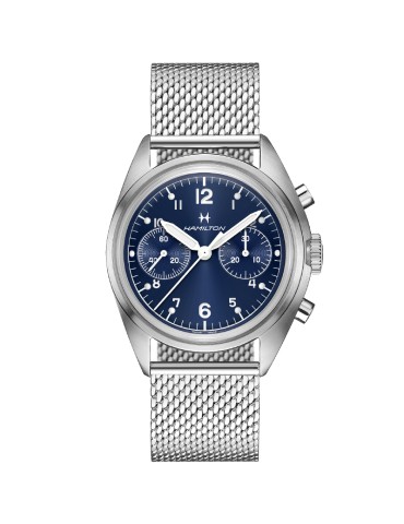 Hamilton Watch - Khaki Aviation Pilot Pioneer Mechanical Chronograph 40mm Blue - 0