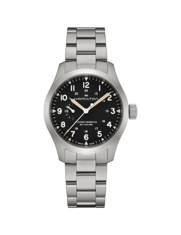 Hamilton Watch - Khaki Field Mechanical Power Reserve 40mm Black - 0