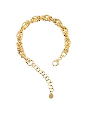 Etruscan Bracelet-Mediterranean Light-Golden-Byzantine Mesh-WSET00916.YG