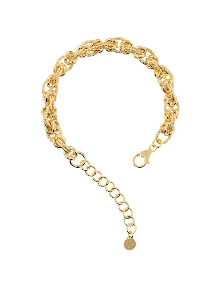 Etruscan Bracelet-Mediterranean Light-Golden-Byzantine Mesh-WSET00916.YG