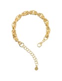 Etruscan Bracelet-Mediterranean Light-Golden-Byzantine Mesh-WSET00916.YG