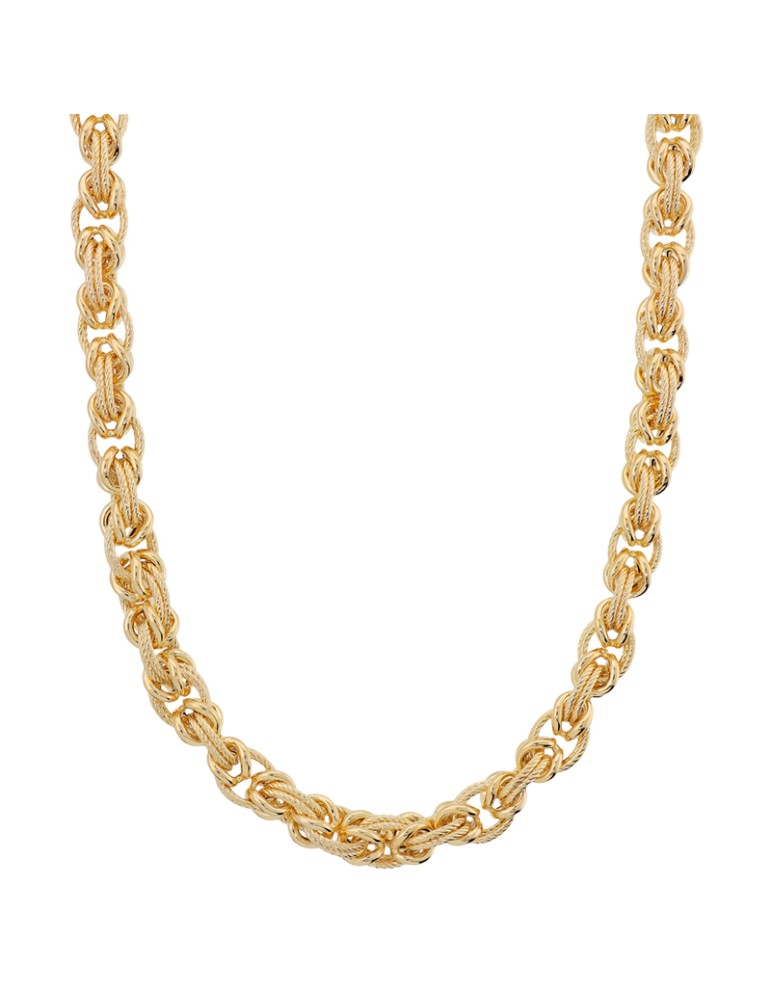 Collana Etrusca-Luce Mediterranea-Dorata-Maglia Bizantina-WSET00917.YG