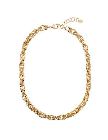 Etruscan Necklace-Mediterranean Light-Golden-Byzantine Mesh-WSET00917.YG 2