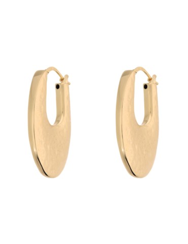 Orecchini Etrusca -a Cerchio-Dorati-Superficie Martellata-WSET00933.YG