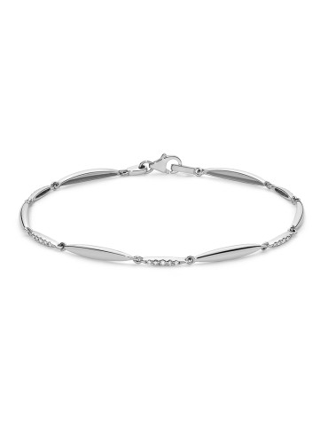 Bracciale Miluna - in Oro Bianco 18 Carati con Diamanti Naturali - BRD1010