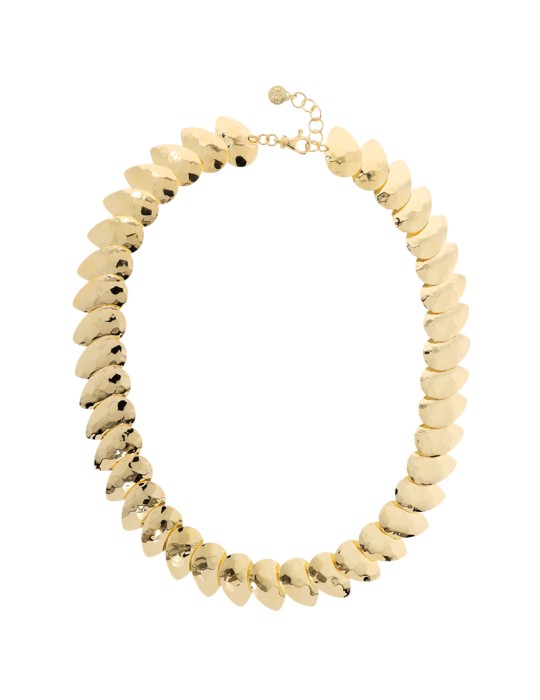 Collana Etrusca-Luce Mediterranea-Dorata-Elementi a Petalo-WSET00907.YG