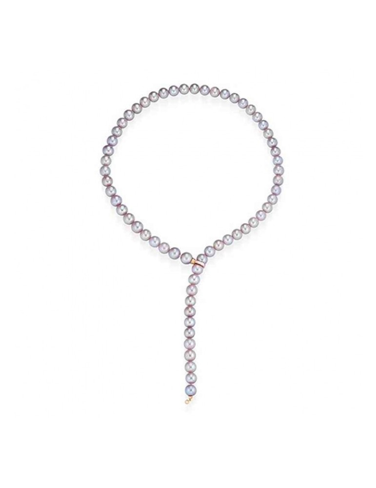 Collana a Sciarpina Coscia - Perle Freshwater Rosa 8-8.5 mm - CLNKFW132.85.1P