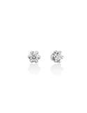 Orecchini Miluna - in Oro Bianco 18 carati Punto Luce con Diamanti Naturali 20pti - 0