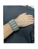 Bracciale Giadan - Elastico - Pasta Turchese - Ametista - GIADAN67